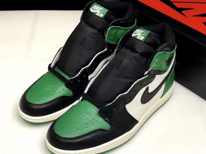 Rep TBkick 555088-302 NRG Green High OG 1 Pine Sail-Black Air Jordan 0619